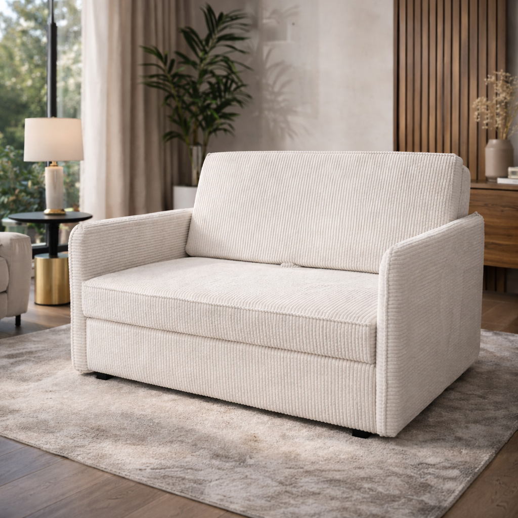 Fotel rozkładany z funkcją spania 2-osobowy pojemnik na pościel – Lino