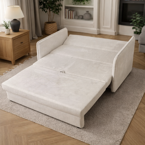 Fotel rozkładany z funkcją spania 2-osobowy pojemnik na pościel – Lino