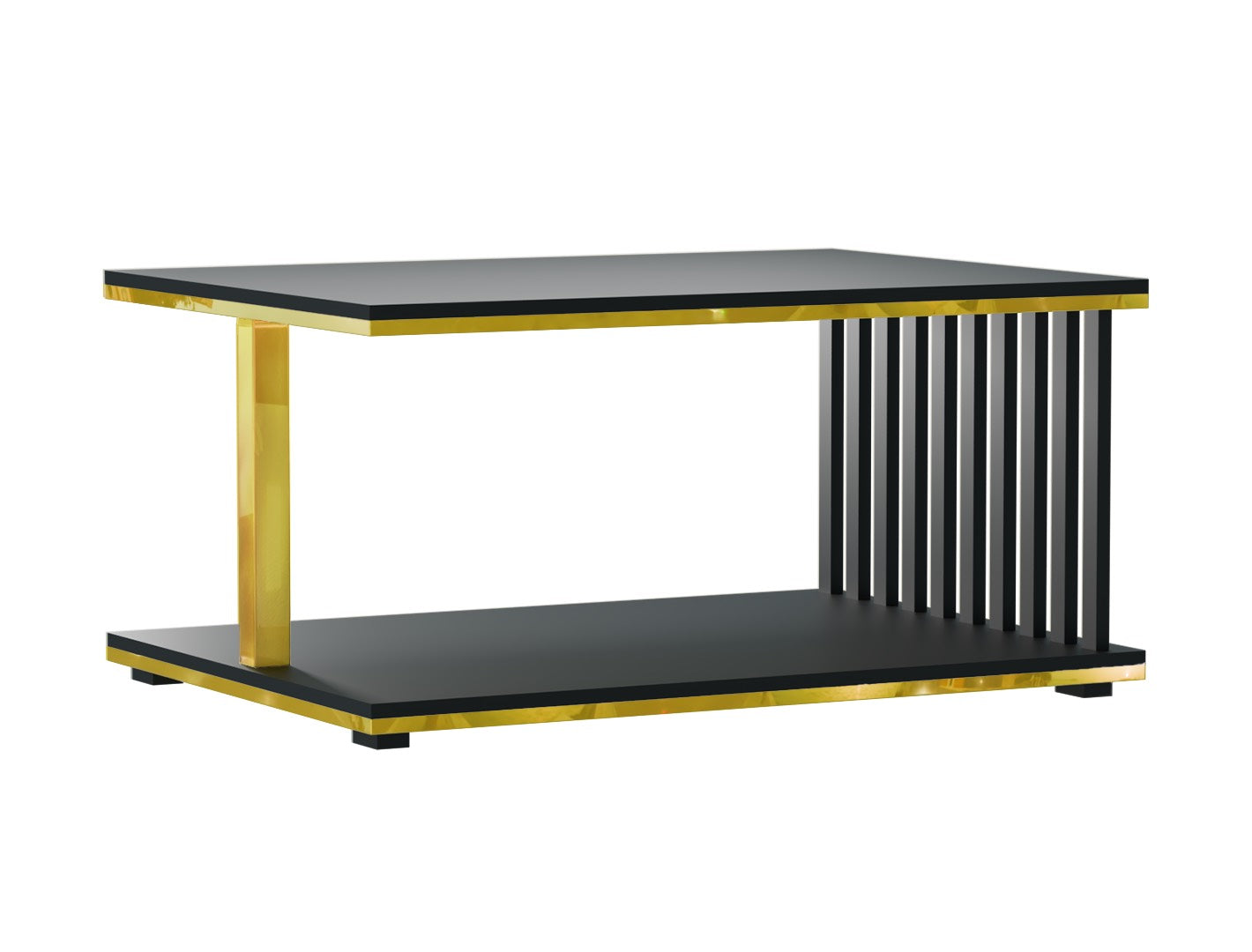 Ława/Stolik Onyx Gold 110x60 czarno złota – elegancki design
