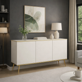 Komoda Biała Nowoczesna 150cm Trzydrzwiowa MIA