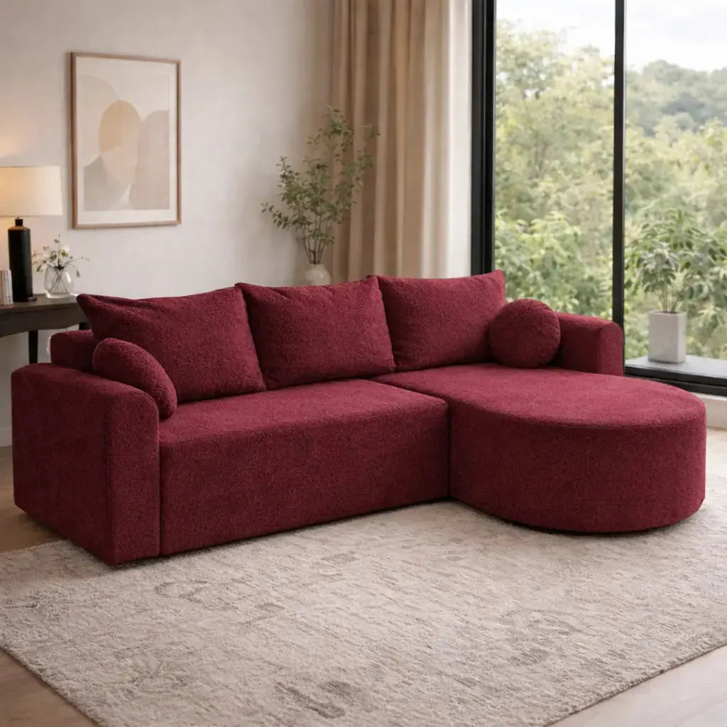 Narożnik HIPO z Funkcją Spania Pojemnik Regulowany Lewy/Prawy Milo Furniture