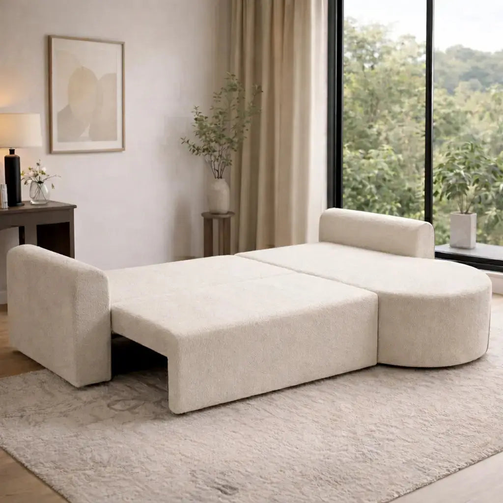 Narożnik HIPO z Funkcją Spania Pojemnik Regulowany Lewy/Prawy Milo Furniture