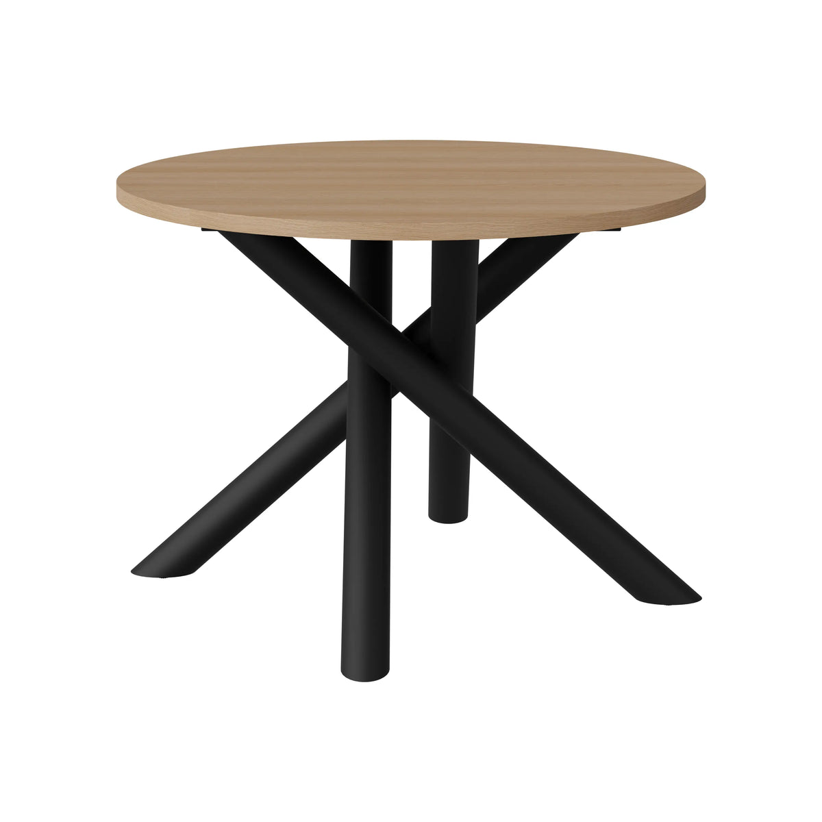 Stół Okrągły OSLO 110cm Dąb Lindberg – Nowoczesny Stół dla 4 Osób Milo Furniture