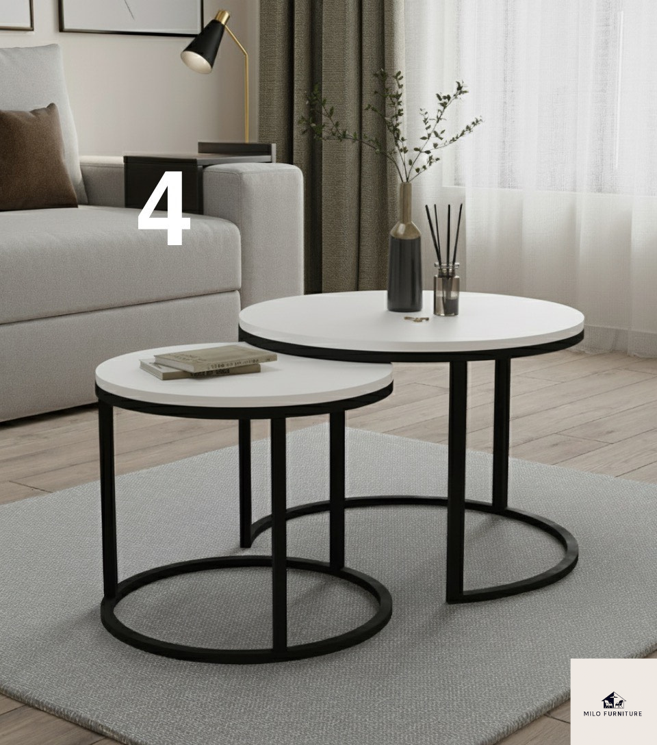 Stolik Kawowy 2/1 Toko czarny stelaż – uniwersalny design w wielu kolorach