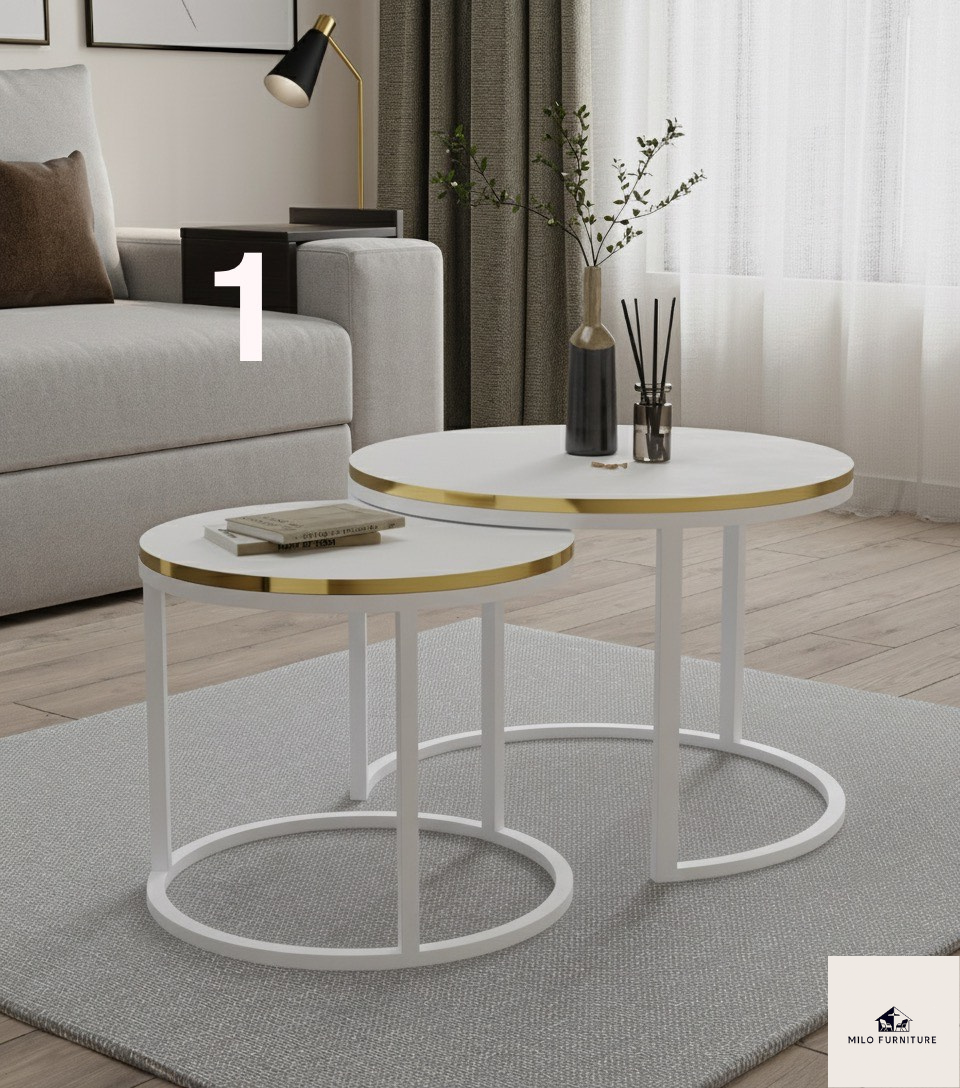 Stolik Kawowy 2/1 Toko biały stelaż – uniwersalny design w wielu kolorach