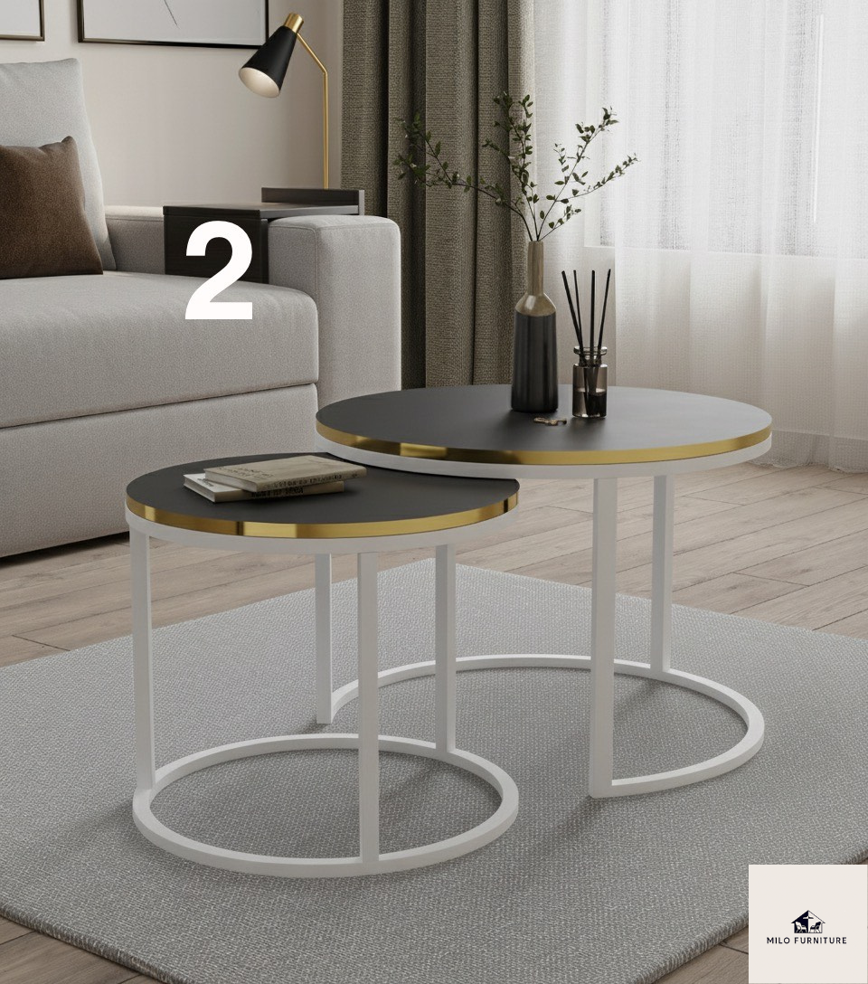 Stolik Kawowy 2/1 Toko biały stelaż – uniwersalny design w wielu kolorach