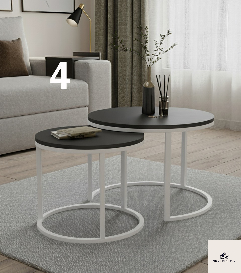 Stolik Kawowy 2/1 Toko biały stelaż – uniwersalny design w wielu kolorach