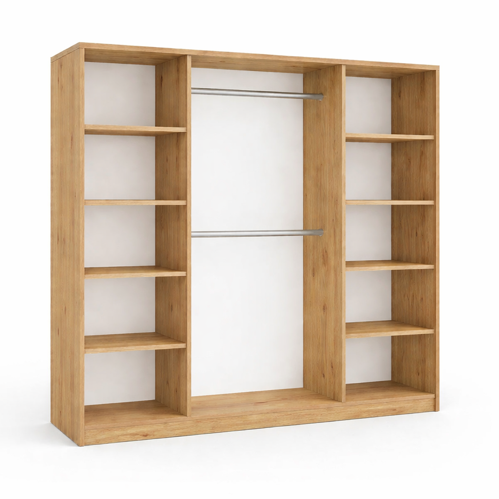 Szafa Przesuwna Dąb Artisan z Lustrem TIO4 180cm