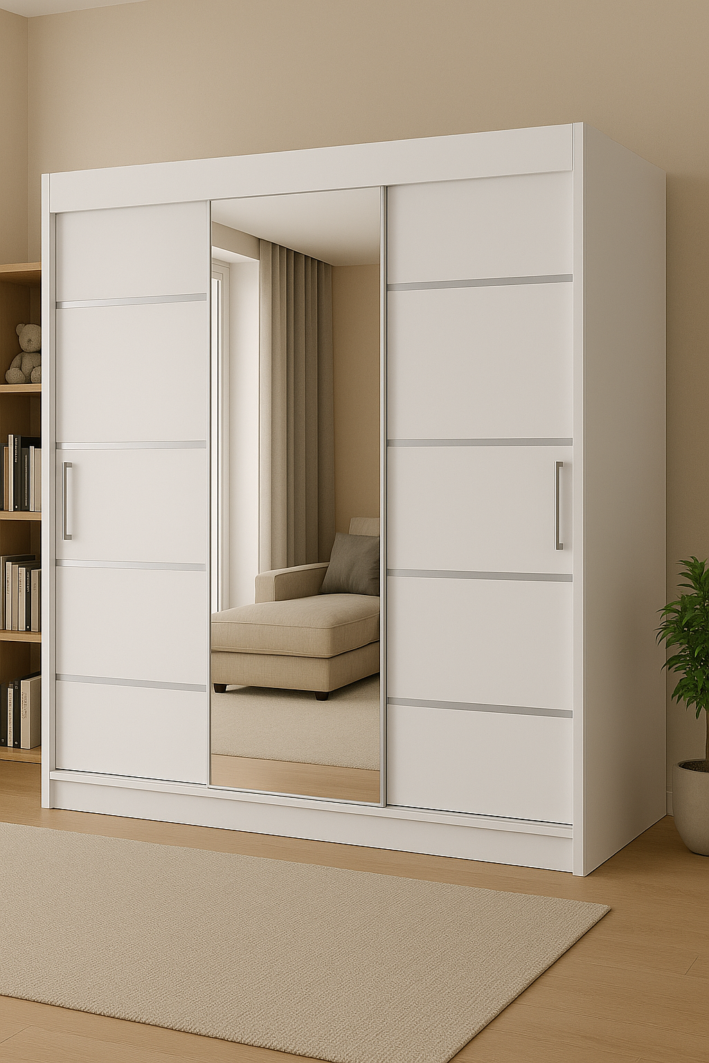 Szafa Przesuwna z Lustrem TIO 3 180cm