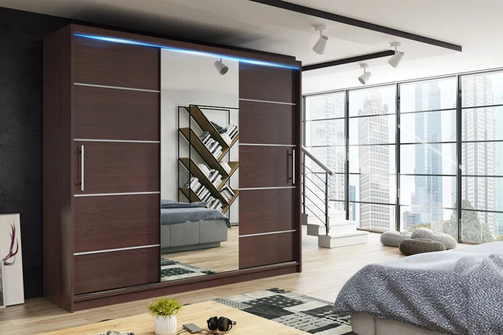 Szafa Przesuwna z Lustrem TIO 3 180cm