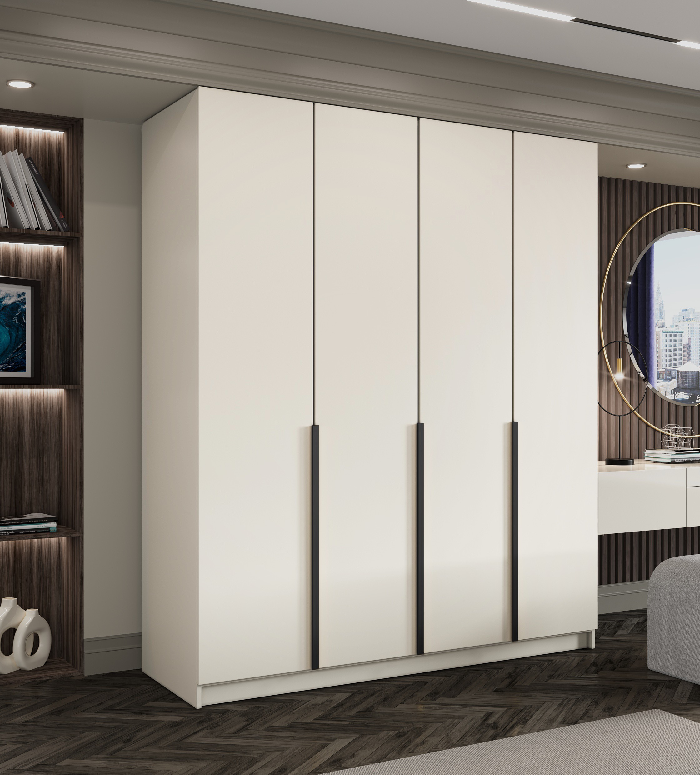 Szafa Uchylna Duża Biała 200cm TIZA