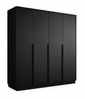 Szafa Uchylna Czarna 200cm MONA Garderoba Milo Furniture