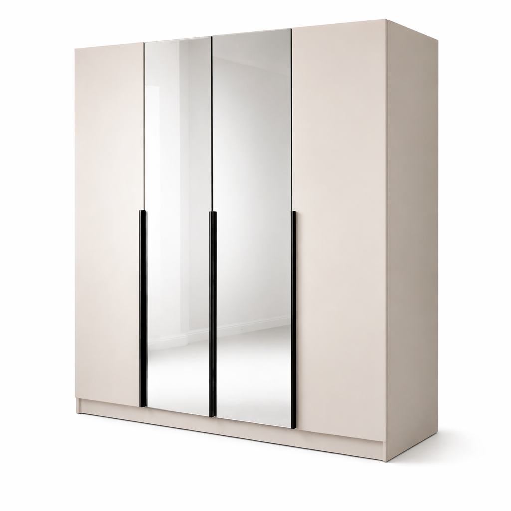 Szafa Uchylna 200 cm Kaszmir z Lustrem TIZA Garderoba