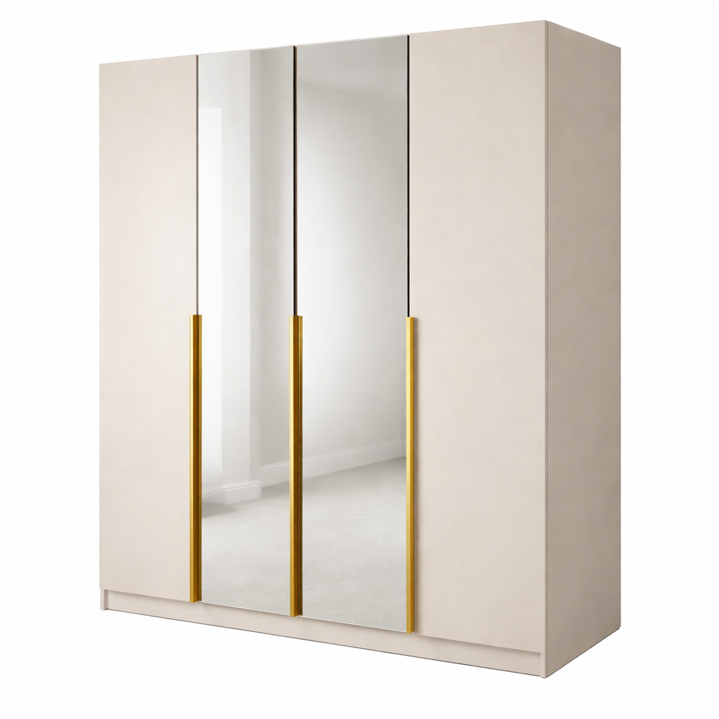 Szafa Uchylna 200 cm Kaszmir z Lustrem TIZA Garderoba