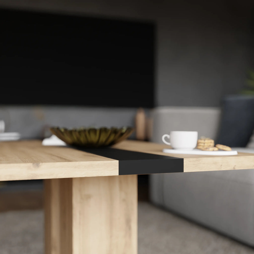 Ława Boston 110x60 cm Dąb Artisan Nowoczesna Ława do Salonu Stolik Kawowy Milo Furniture