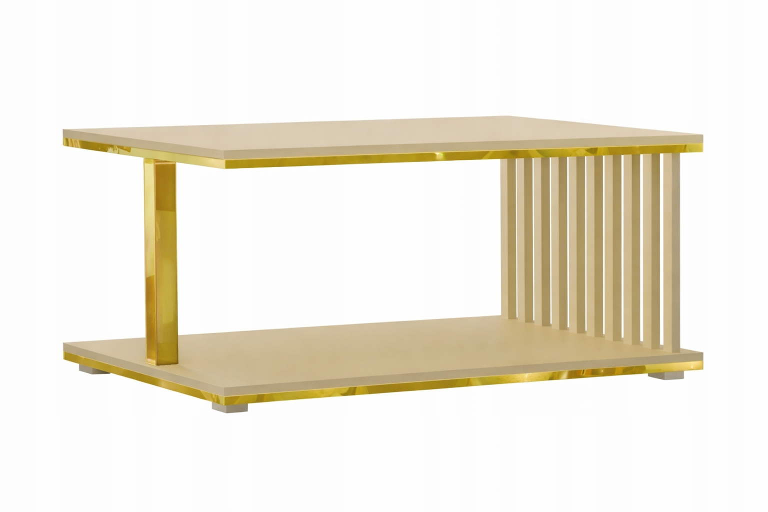 Ława/Stolik Siena Gold kaszmir złoty 110x60 – elegancja w nowoczesnym wydaniu