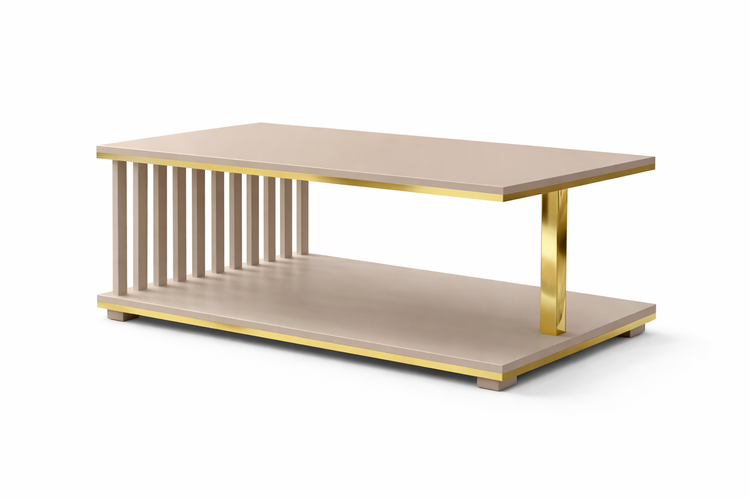 Ława/Stolik Siena Gold kaszmir złoty 110x60 – elegancja w nowoczesnym wydaniu