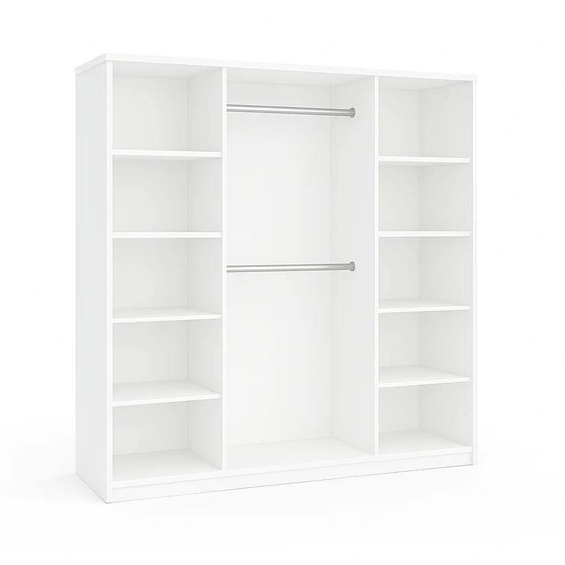 Szafa Przesuwna Garderoba Tio 180cm Dąb Artisan z Lustrem do Salonu i Sypialni