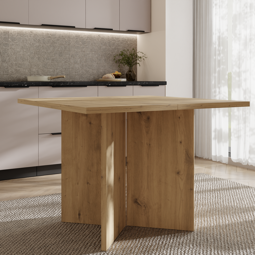 Stół FORM Rozkładany 100-188cm Dąb Artisan – Nowoczesny do Jadalni