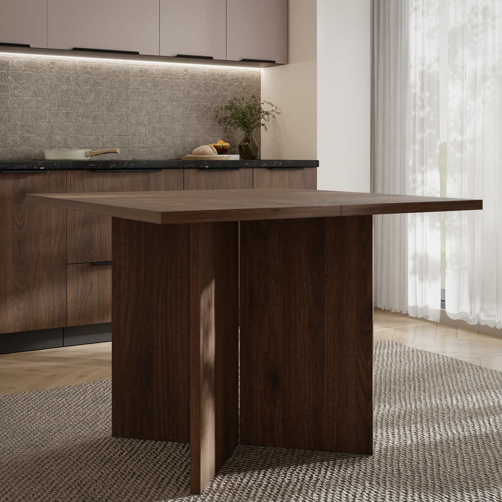 Stół FORM Rozkładany 100-188cm Orzech Okapi – Nowoczesny do Jadalni