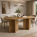 Stół LOEN 204x90 cm Dąb Artisan Owalny Stół do Jadalni i Salonu Milo Furniture