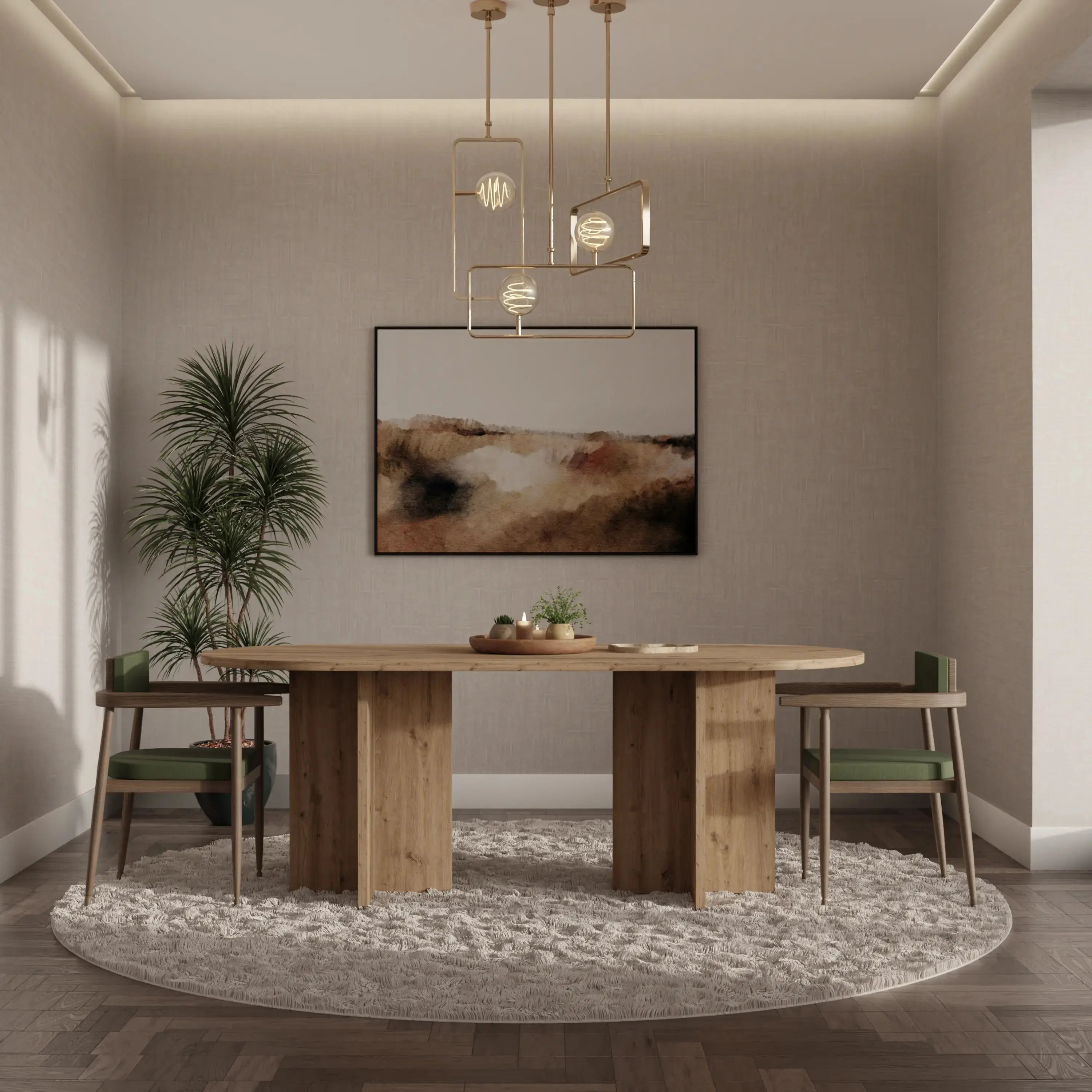 Stół LOEN 204x90 cm Dąb Artisan Owalny Stół do Jadalni i Salonu Milo Furniture