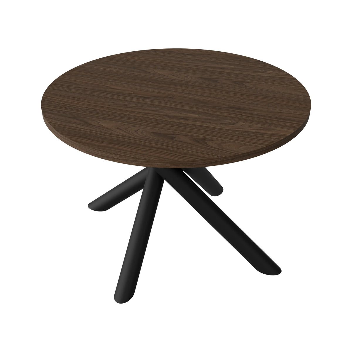 Stół Okrągły OSLO 110cm Orzech Wisconsin – Nowoczesny Stół dla 4 Osób Milo Furniture