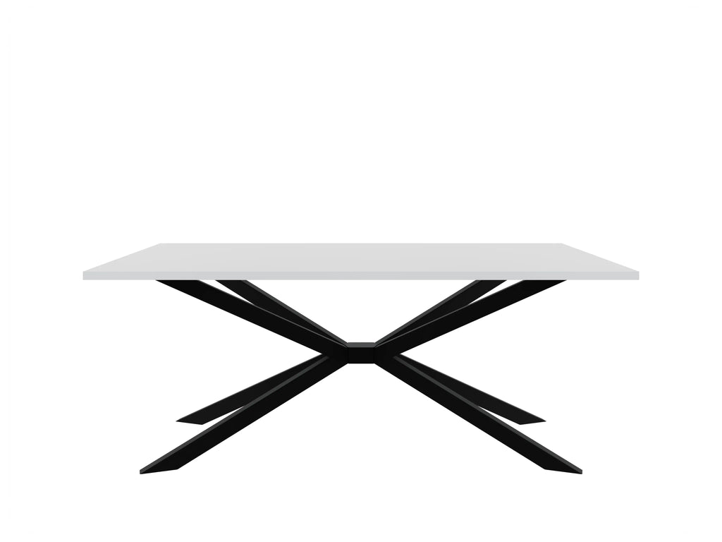 Stół TROMSO 185×90cm Biały – Nowoczesny Loftowy Stół do Jadalni Milo Furniture