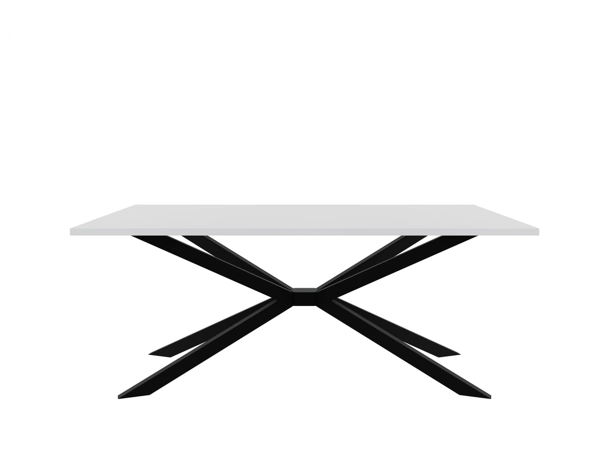 Stół TROMSO 185×90cm Biały – Nowoczesny Loftowy Stół do Jadalni Milo Furniture