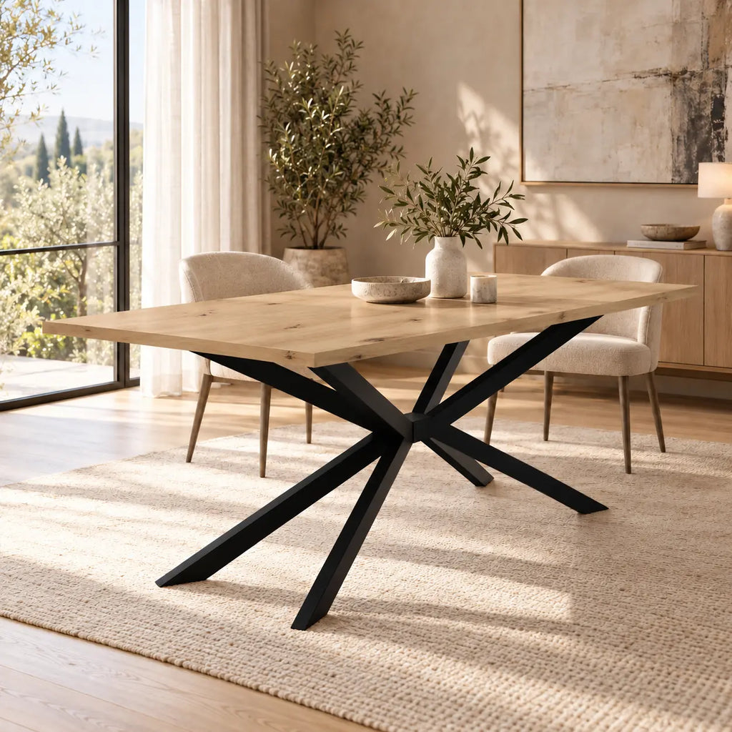 Stół TROMSO 185×90cm Dąb Artisan – Nowoczesny Loftowy Stół do Jadalni Milo Furniture