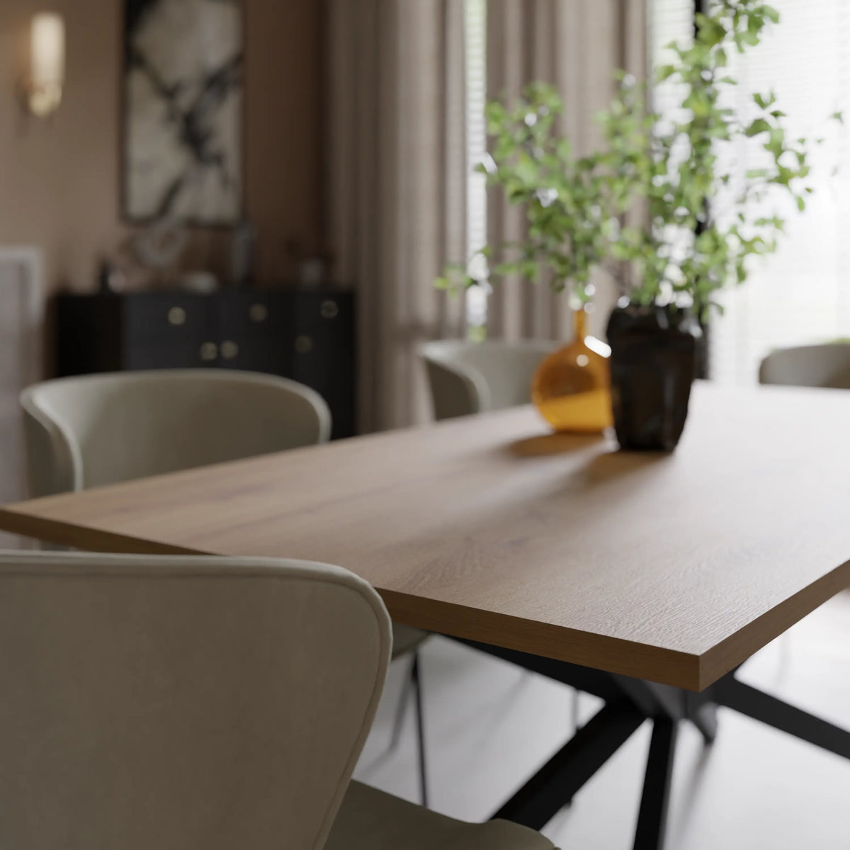 Stół TROMSO 185×90cm Dąb Artisan – Nowoczesny Loftowy Stół do Jadalni Milo Furniture