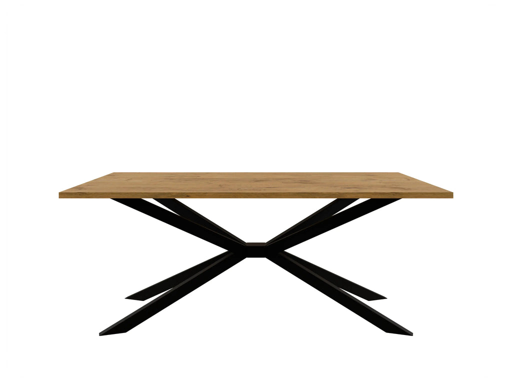 Stół TROMSO 185×90cm Dąb Lancelot – Nowoczesny Loftowy Stół do Jadalni Milo Furniture