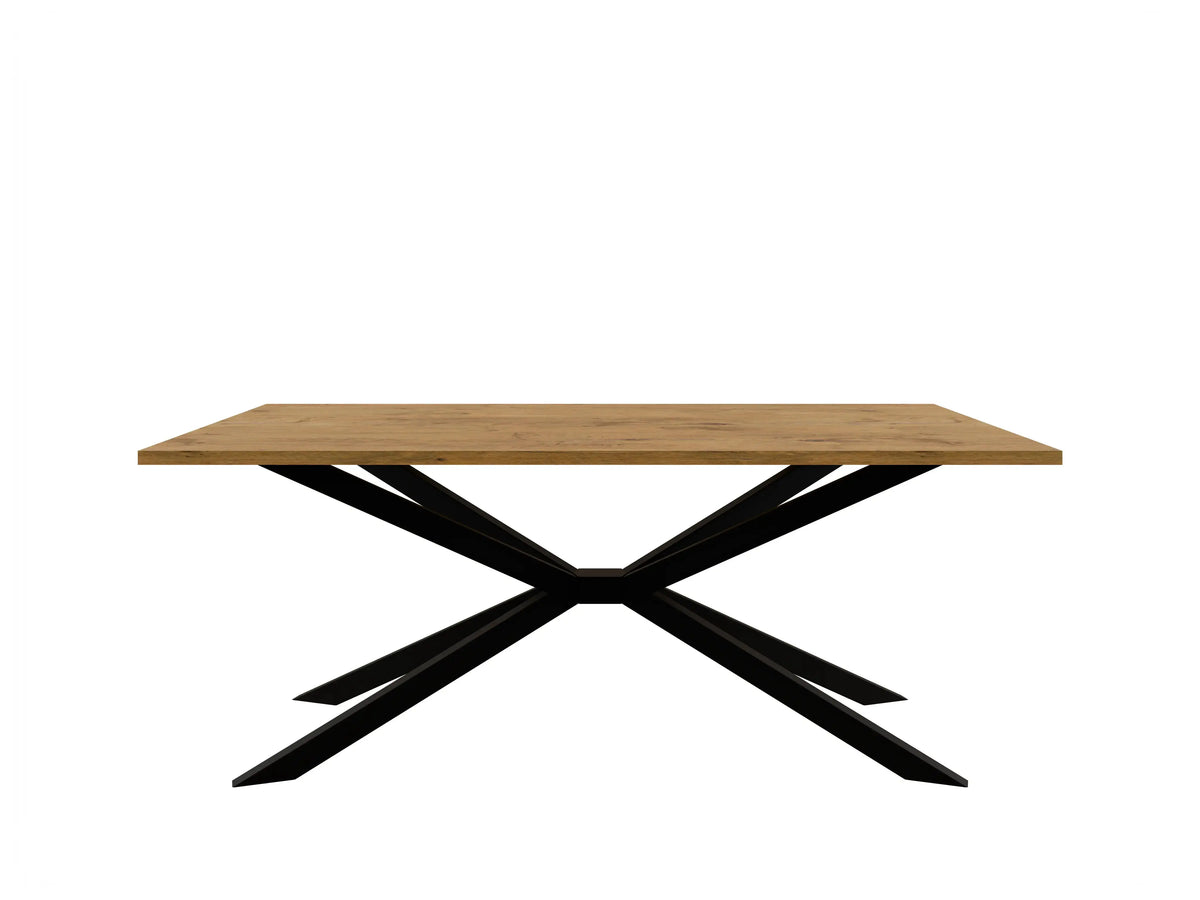 Stół TROMSO 185×90cm Dąb Lancelot – Nowoczesny Loftowy Stół do Jadalni Milo Furniture