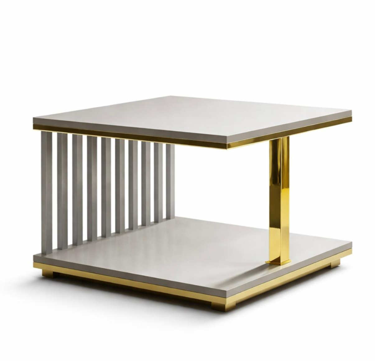 Stolik Kawowy Kaszmir/Złoto 60x60 - elegancja, która się wyróżnia