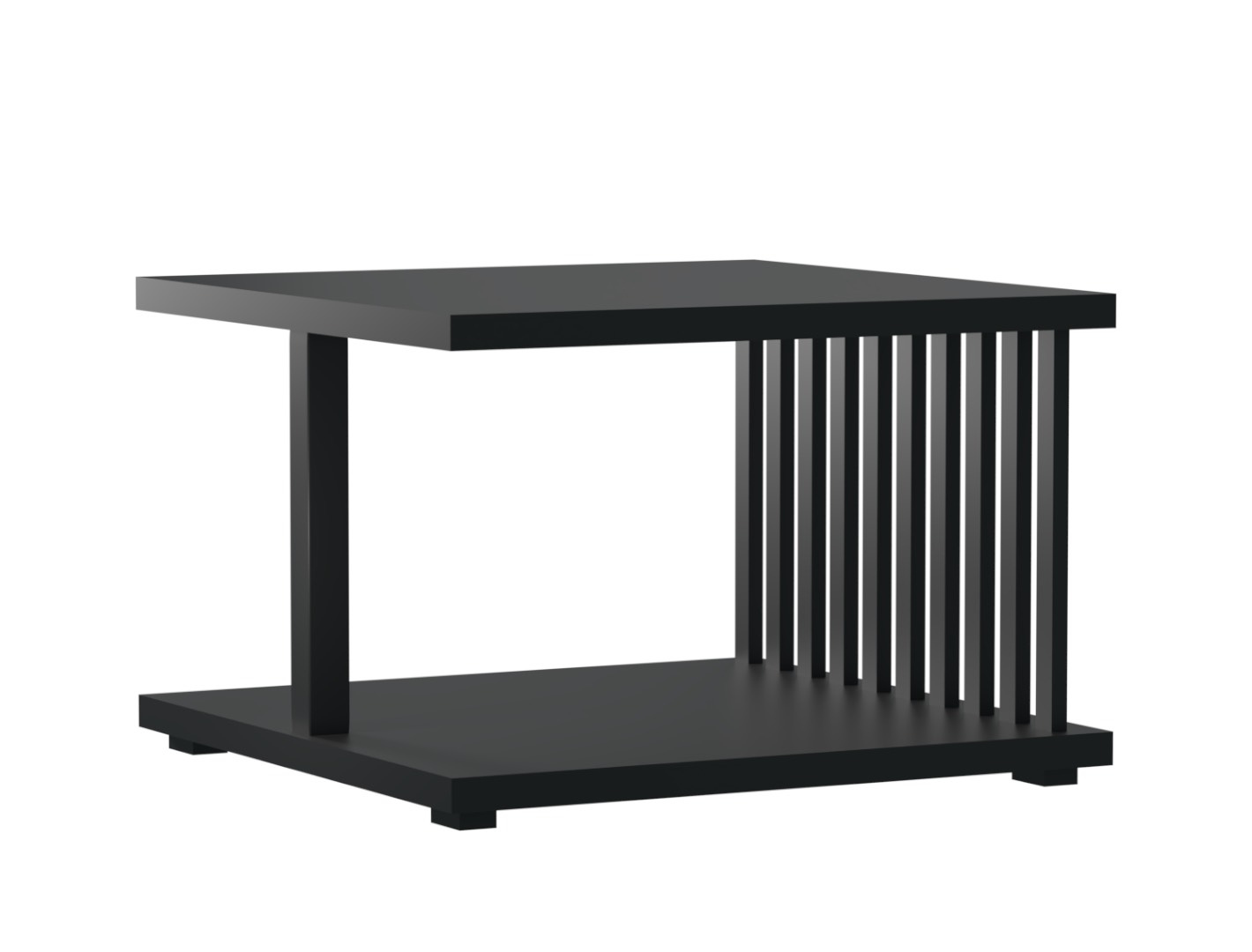 Stolik Kawowy Onyx Noir Czarny 60x60 – elegancja w matowej czerni