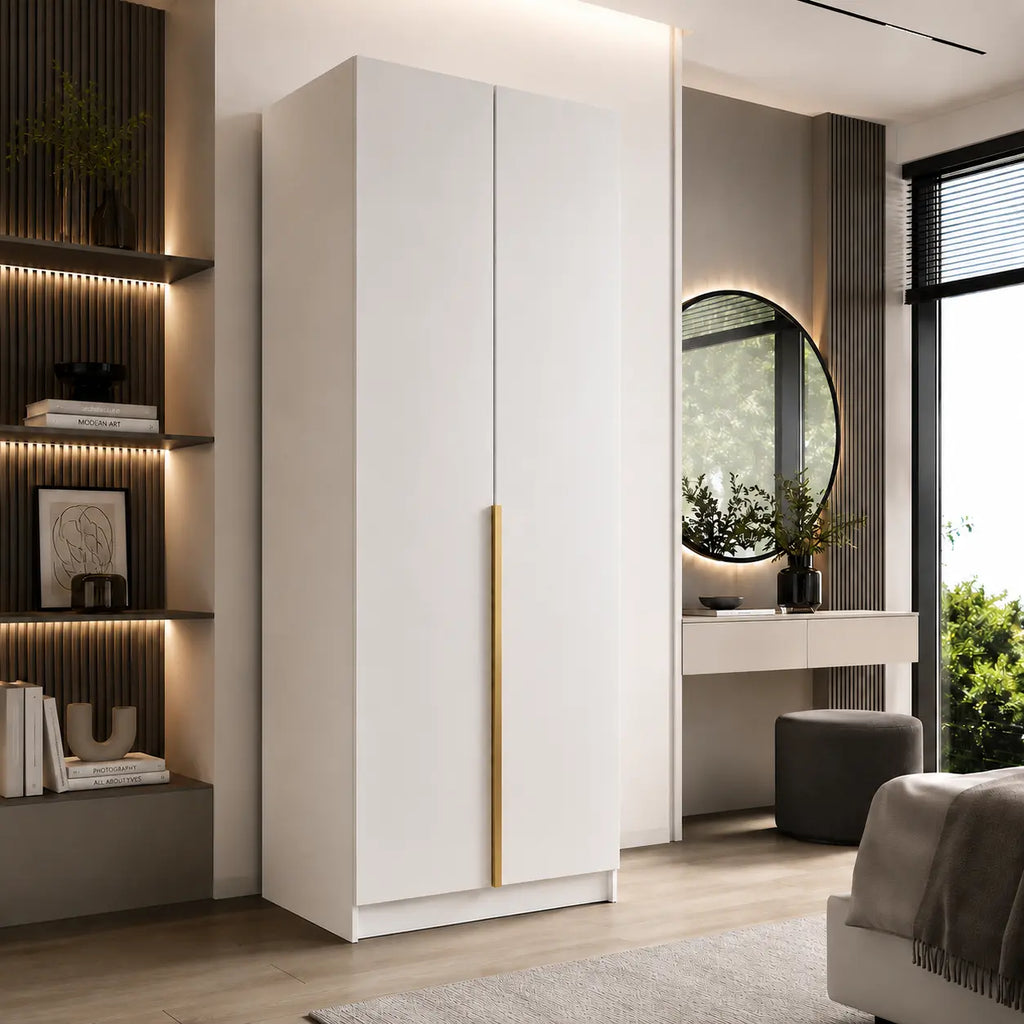 Szafa Uchylna 100cm Biała – Nowoczesna Kompaktowa Garderoba Milo Furniture