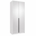 Szafa Uchylna 100cm z Lustrem Biała – Nowoczesna Kompaktowa Garderoba Milo Furniture