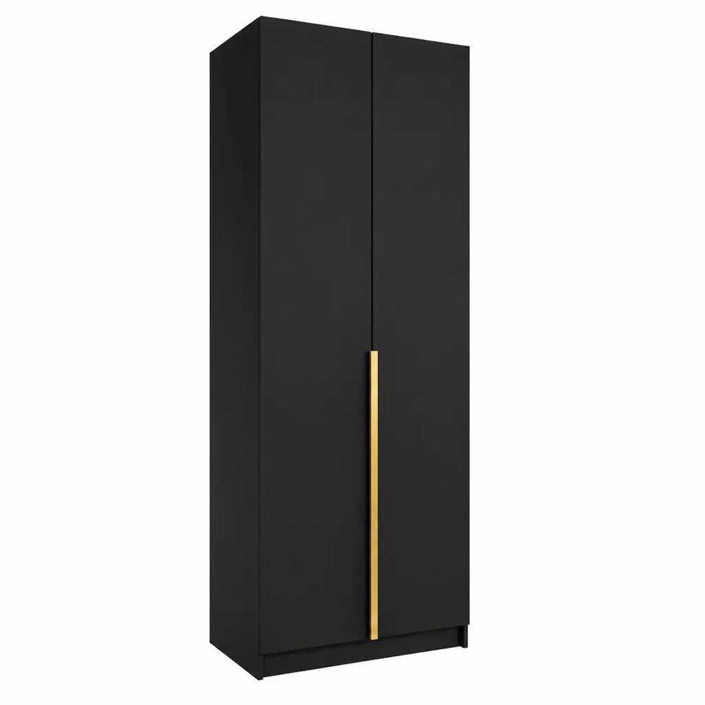 Szafa Uchylna 100cm Czarna MONA – Nowoczesna Kompaktowa Garderoba Milo Furniture