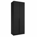 Szafa Uchylna 100cm Czarna MONA – Nowoczesna Kompaktowa Garderoba Milo Furniture
