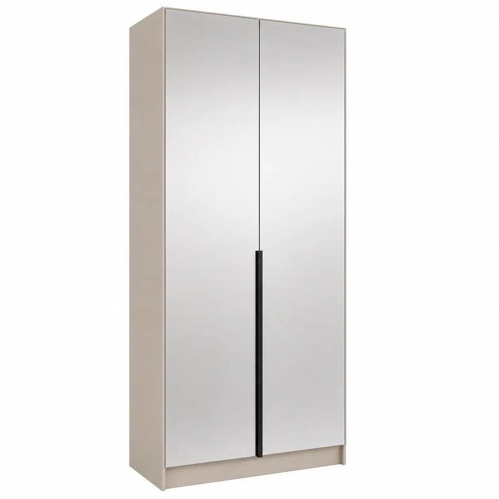 Szafa Uchylna 100cm z Lustrem Biała – Nowoczesna Kompaktowa Garderoba Milo Furniture