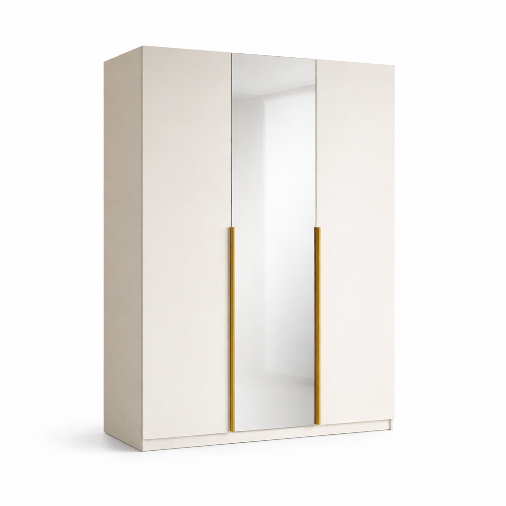 Szafa Uchylna 150cm Kaszmir z Lustrem – Garderoba Milo Furniture