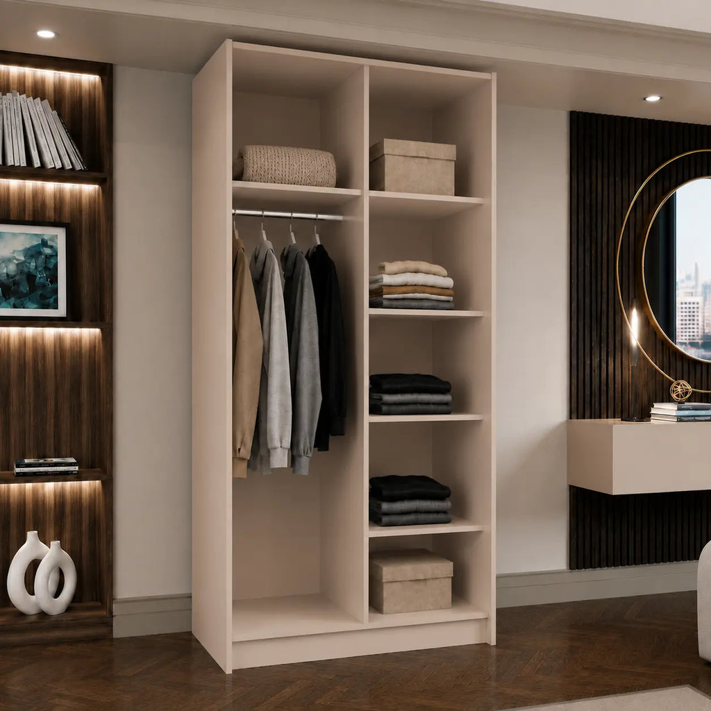 Szafa Uchylna 100cm Kaszmir – Nowoczesna Kompaktowa Garderoba Milo Furniture
