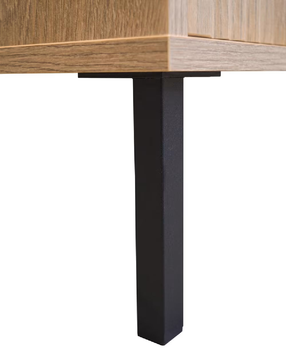 Komoda Trzydrzwiowa OSAKA 150cm Dąb Evoke – Ryflowana z Szufladami